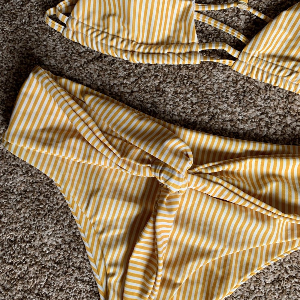 NEVER WORN Yellow High Waisted Bikini